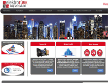 Tablet Screenshot of elektroturkgucsistemleri.com